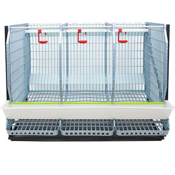 Клетка Comfortplast для кур-несушек 3 секции, 1 ярус высотой 60 см, пластиковая