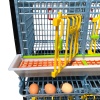 Клетка Comfortplast для кур-несушек 3 секции, 3 яруса высотой по 40 см, пластиковая