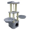 Когтеточка-комплекс 40х40х108 см, серый