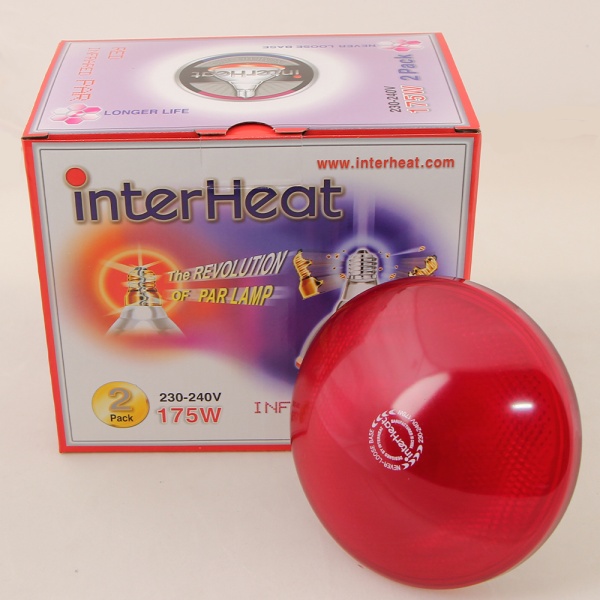Лампа инфракрасная 175 Вт InterHeat красная