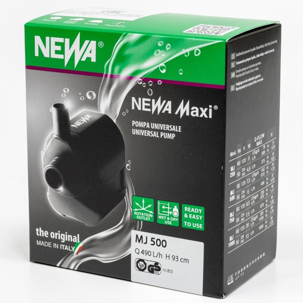 Помпа погружная для аквариума Newa Maxi MJ500 многофункциональная 490 л/час