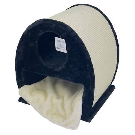 Когтеточка-домик 45х40х50 см, черный