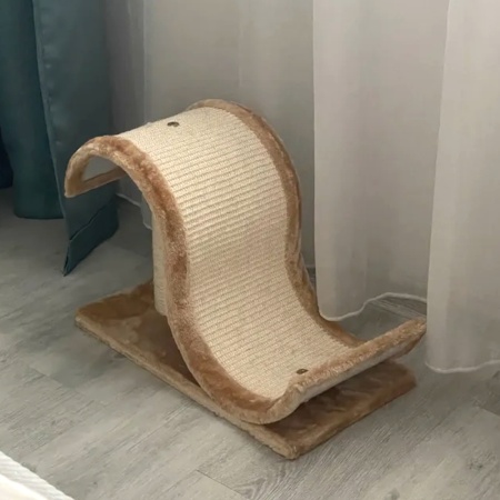 Когтеточка-волна 48х25х33 см, бежевый