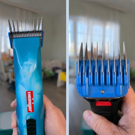 Насадка Heiniger 3/8“ 10 мм Snap-on на ножевой блок стандарт A5, синяя