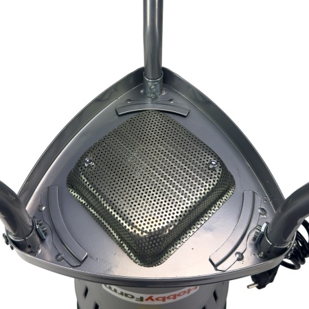 Зернодробилка HobbyFarm EM-25WL, на ножках для измельчения зерна электрическая с функцией мельницы / в комплекте 4 сита