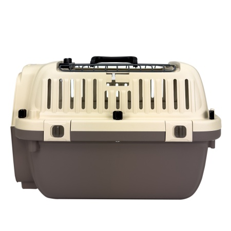 Переноска Superior Range 51х33х33 см для кошек и собак Pet Choice с креплением к ремню безопасности автомобиля и металлической верхней решеткой​