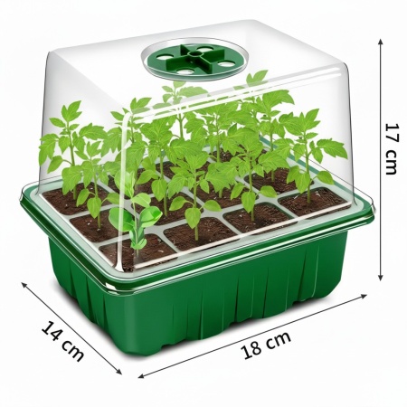Мини парник HobbyFarm, 12 ячеек, для рассады, 10 шт.
