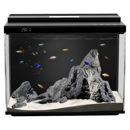 Аквариум Pawgether CK1S COOKE 30 л, WI-FI, с фильтром, LED-лампой и автокормушкой черный​