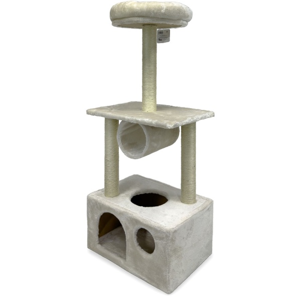 Когтеточка-комплекс 50х35х116 см, кремовый