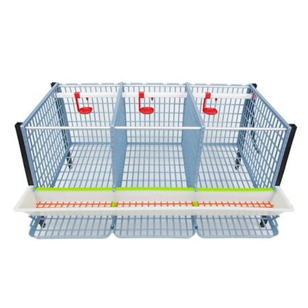 Клетка Comfortplast для кур-несушек 3 секции, 4 яруса высотой по 40 см, пластиковая