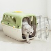 Переноска Transport 52x35x34 см для кошек и собак Pet Choice, авиа стандарт, зеленая​