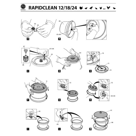 Поилка поплавковая RAPID CLEAN 12 л на ножках для кур и домашней птицы