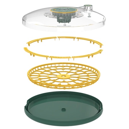 Инкубатор HHD 52H WONEGG автоматический 220В/12В от сети и аккумулятора, с овоскопом на 52 яйца​