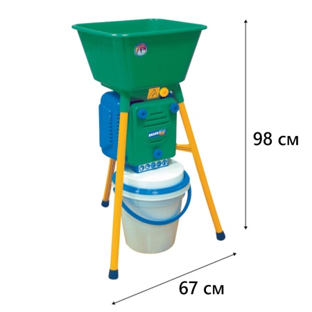 Зернодробилка Novital Bravo 4V 900 Вт электрическая для измельчения зерна / в комплекте 3 сита