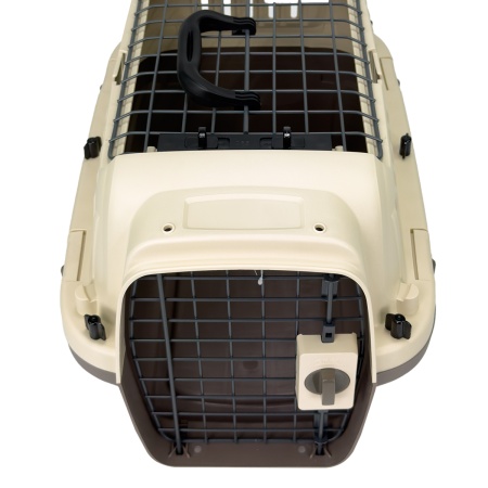 Переноска Superior Range 51х33х33 см для кошек и собак Pet Choice с креплением к ремню безопасности автомобиля и металлической верхней решеткой​