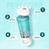 Поилка-кормушка дорожная Pawgether PT1 для собак и кошек, 4 в 1, зеленая