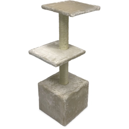 Когтеточка-комплекс 30х30х88 см, кремовый