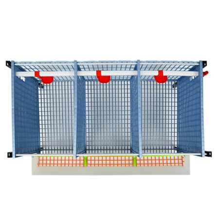 Клетка Comfortplast для куропаток 3 секции, 3 яруса, пластиковая