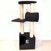 Когтеточка-комплекс 35х35х105 см, черный
