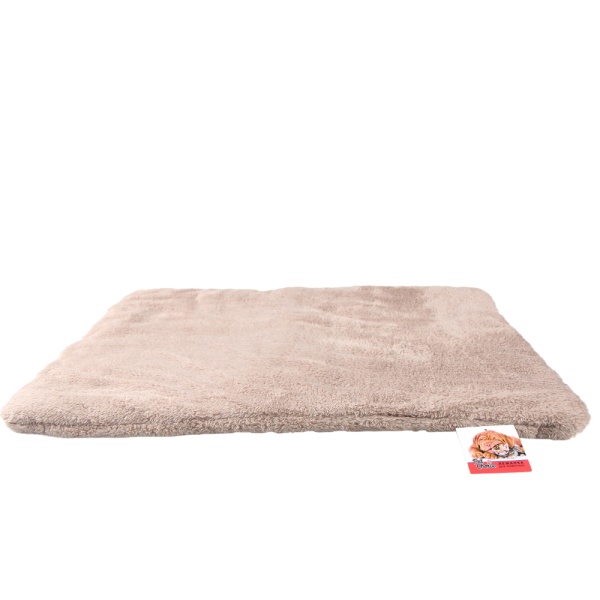 Лежанка коврик для собак Pet Choice 94х70х2 см с клетчатым низом, бежевый