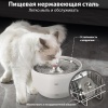 Автопоилка фонтан Petwant W8, 3 л, нержавеющая сталь, для кошек и собак, белая