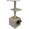 Когтеточка-комплекс 30х30х88 см, кремовый