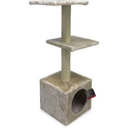 Когтеточка-комплекс 30х30х88 см, кремовый