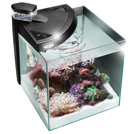 Аквариум Newa More reef NMO 50R Daylight LED, 45 л, с фильтром, скиммером, нагревателем и освещением рассвет-закат, черный NEW VERSION​