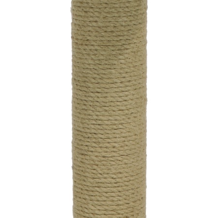 Когтеточка-лежак 35х35х60 см, c игрушкой, темно-серый