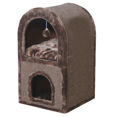 Когтеточка-домик 40х40х70 см, коричневый