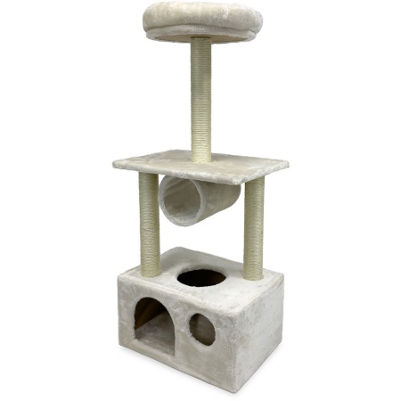 Когтеточка-комплекс 50х35х116 см, кремовый