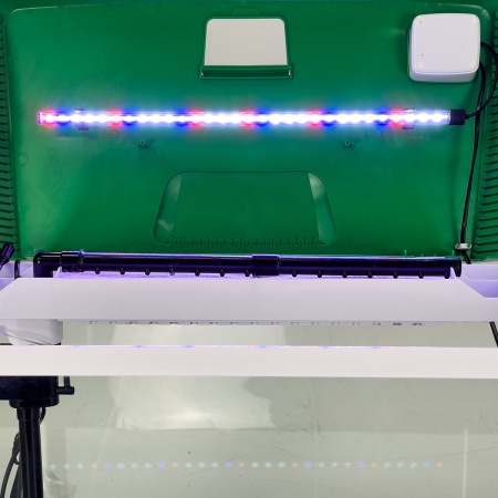 Аквариум Boyu EC-600 панорамный, 66 л, с фильтром и LED-лампой, зеленый
