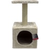 Когтеточка-домик 30х30х57 см, кремовый