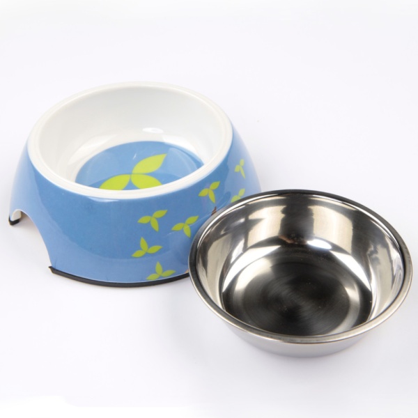 Миска со съемной чашей для собак и кошек, 14.5x14.5x5 см, 150 мл, синий