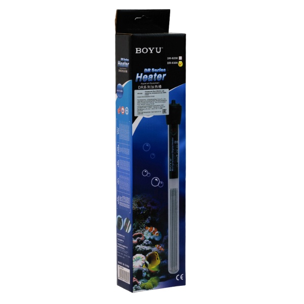 Нагреватель для аквариума Boyu DR-9300 с терморегулятором, LED индикатором и дисплеем, 300 Вт на 300-350 л