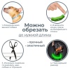 Ошейник светящийся светодиодный для собак с USB зарядкой 55 см, прозрачный с зеленым