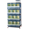 Клетка Comfortplast для куропаток 3 секции, 4 яруса, пластиковая