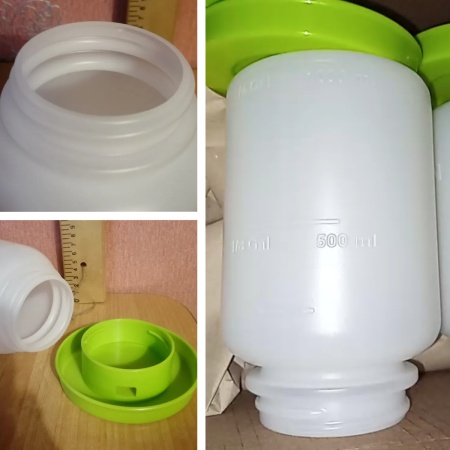 Поилка вакуумная 1 л для цыплят, перепелов и другой мелкой птицы