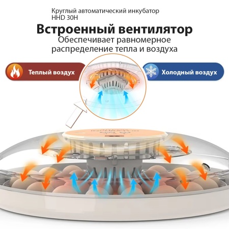 Инкубатор HHD 30H WONEGG автоматический с овоскопом на 30 яиц