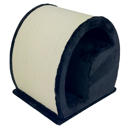 Когтеточка-домик 50х40х50 см, черный