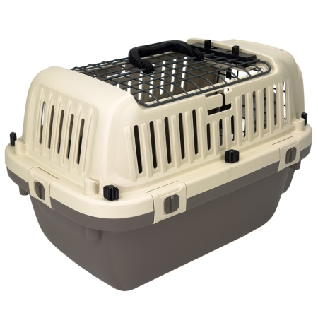 Переноска Superior Range 51х33х33 см для кошек и собак Pet Choice с креплением к ремню безопасности автомобиля и металлической верхней решеткой​