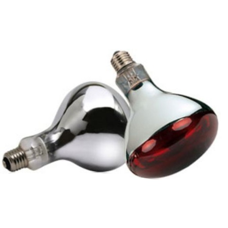 Лампа инфракрасная 150 Вт E27 R125 InterHeat красная, комплект 2 шт.