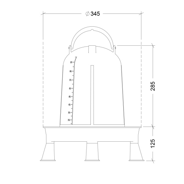 Поилка вакуумная ECO 10 л с ручкой на ножках