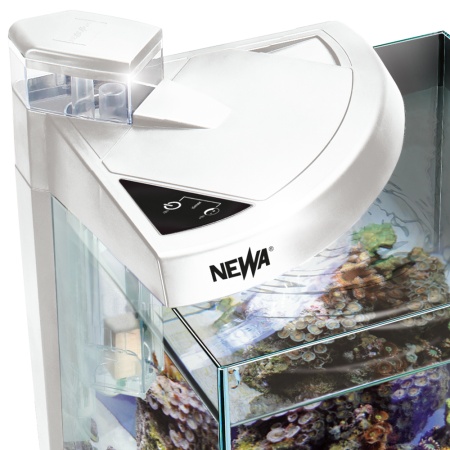 Аквариум Newa More reef NMO 30RW Daylight LED, 28 л, с фильтром, скиммером, нагревателем и освещением рассвет-закат, белый NEW VERSION
