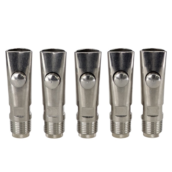 Поилка ниппельная из нержавеющей стали автоматическая для свиноматок, 5 шт.