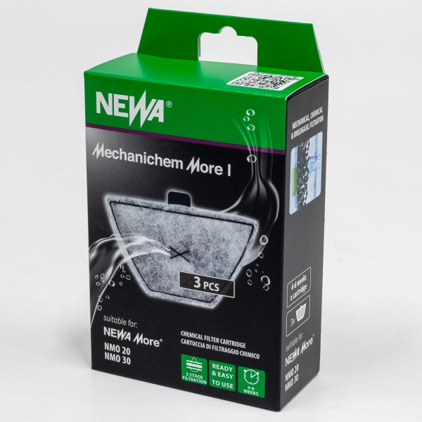 Картридж Newa Mechanichem More I для фильтра аквариума NMO 20/30, химический, 3 шт.