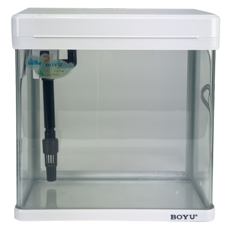 Аквариум Boyu MS-220 7,5 л с LED светильником и фильтром, белый