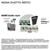 Аквариум Newa Mirabello MIR 70P Plants LEDS, 70 л, с фильтром, нагревателем и освещением рассвет-закат, серый NEW VERSION