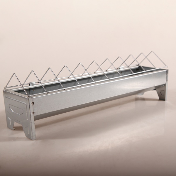 Кормушка лотковая 50 см оцинкованная cталь для кур River