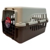 Переноска Safari Range 50х35х32 см для кошек и собак Pet Choice с металлической верхней решеткой, коричневый​